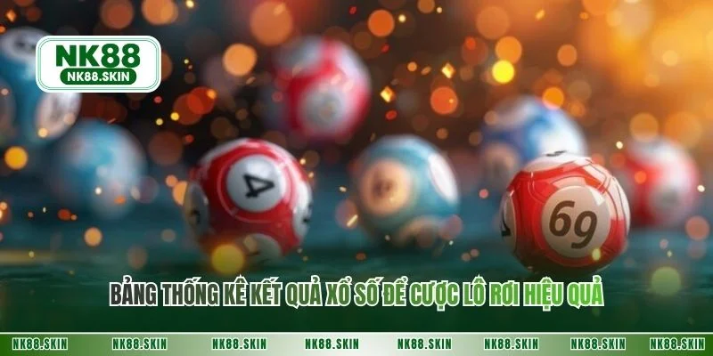 Bảng thống kê kết quả xổ số để cược lô rơi hiệu quả